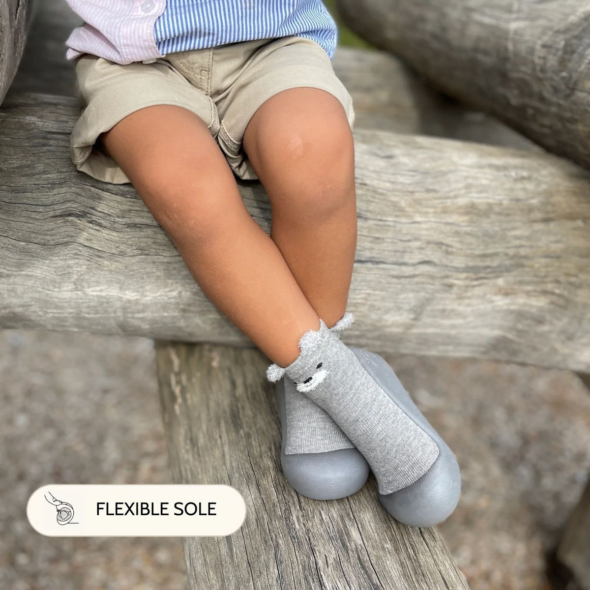 Grey Bear Sole Sox