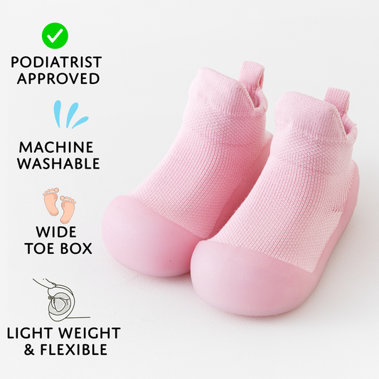 Bubblegum Sole Sox Baby Shoes