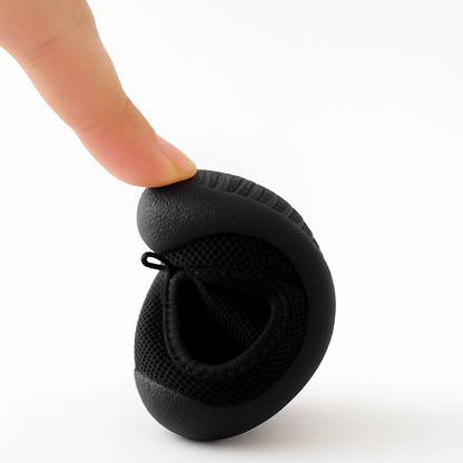 Black Velcro Mesh Sole Sox