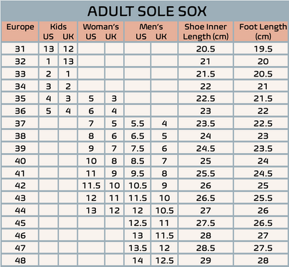 Sole Sox Sneakers for Kids & Adults - Beige