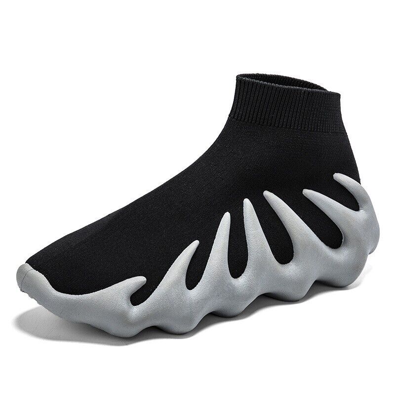 Sole Sox Sneakers for Kids &amp; Adults - Black &amp; Grey