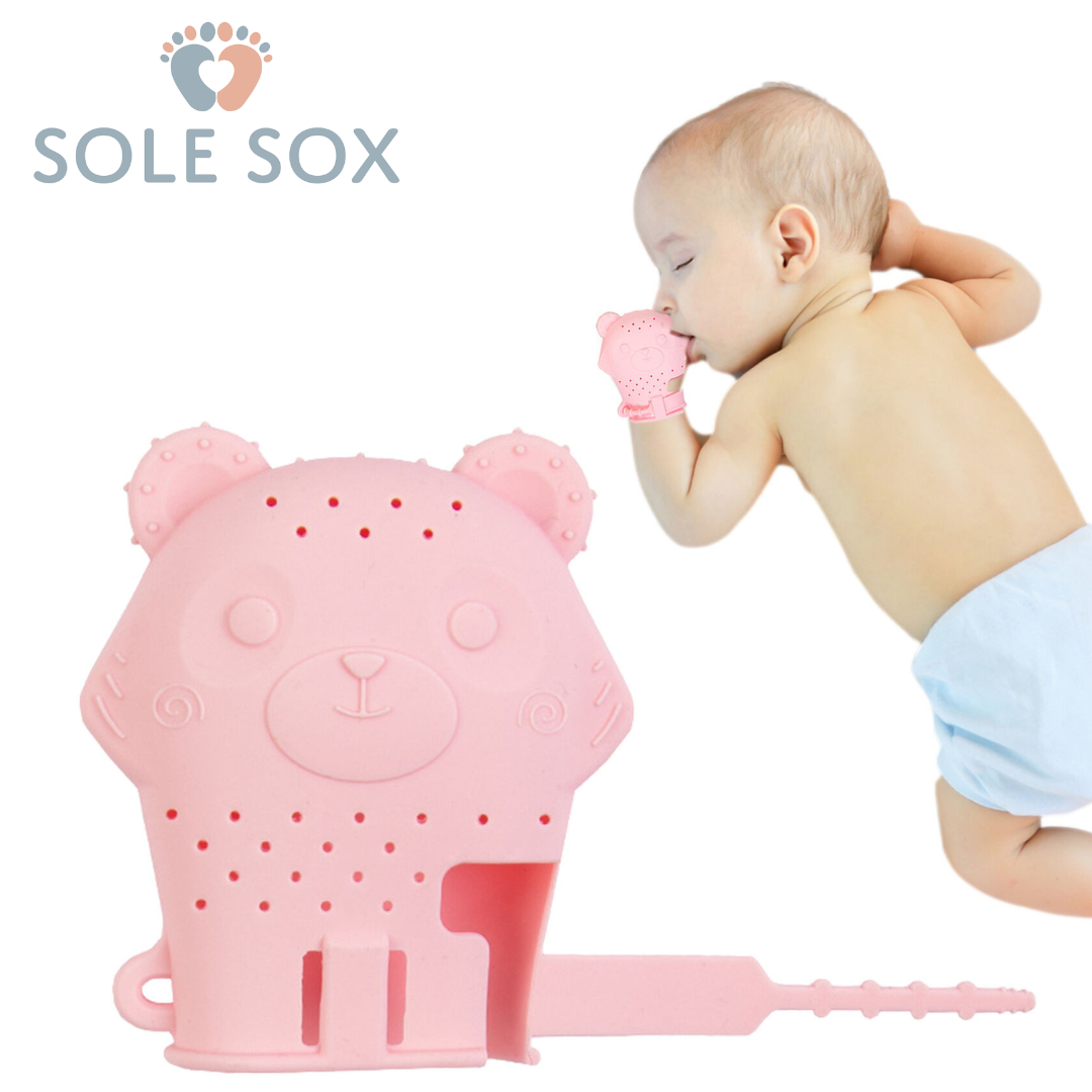 Silicone Baby &amp; Infant Teething Mittens