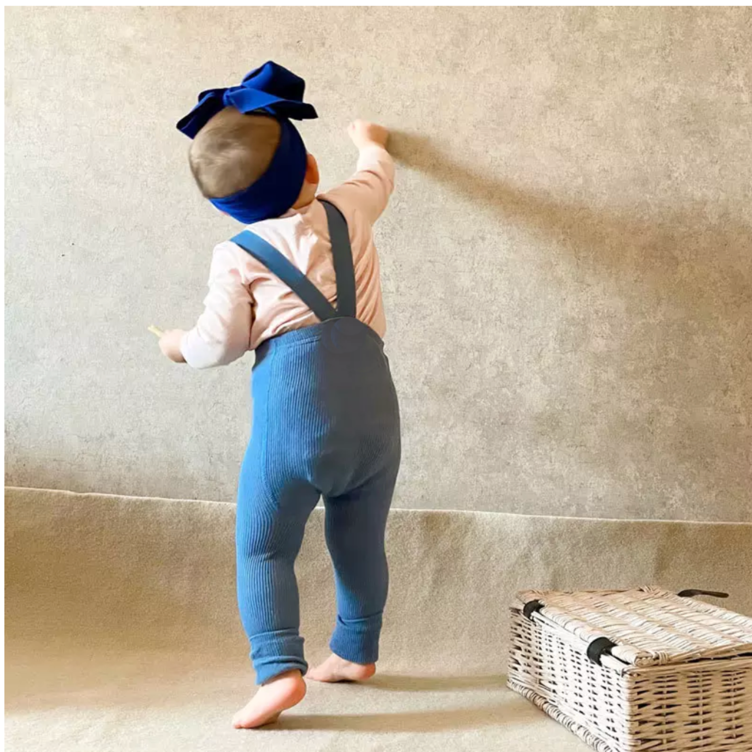 Cotton Footless Leggings With Straps