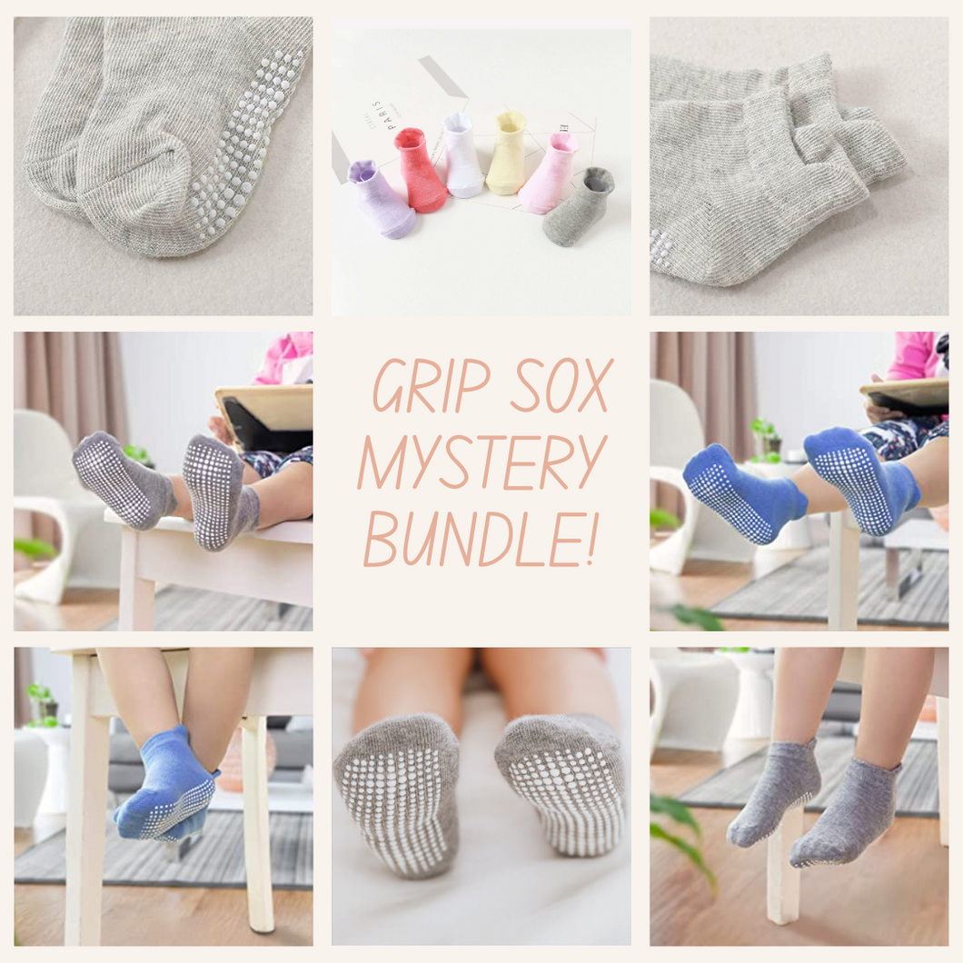 Grip Sox Mystery Bundle - 6 Assorted 2 Packs
