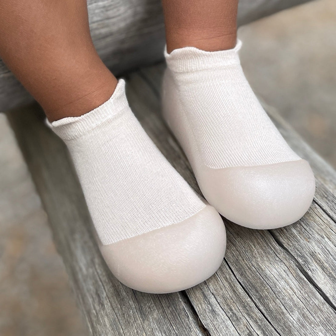Beige Low Cut Sole Sox