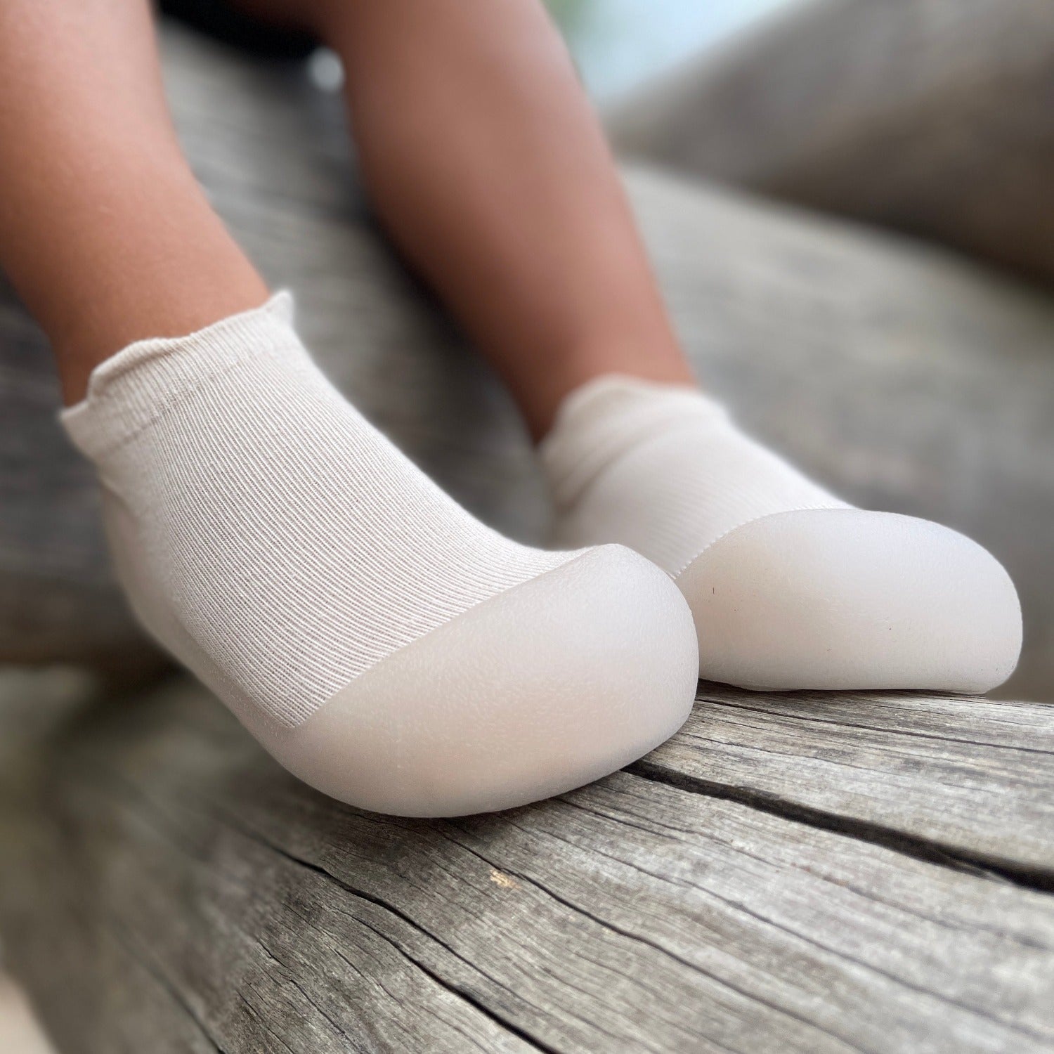 Beige Low Cut Sole Sox