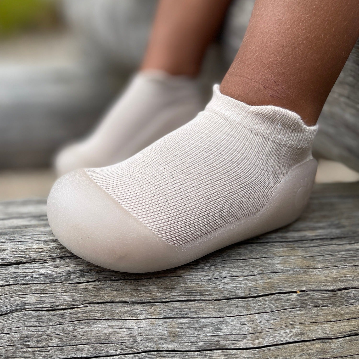 Beige Low Cut Sole Sox