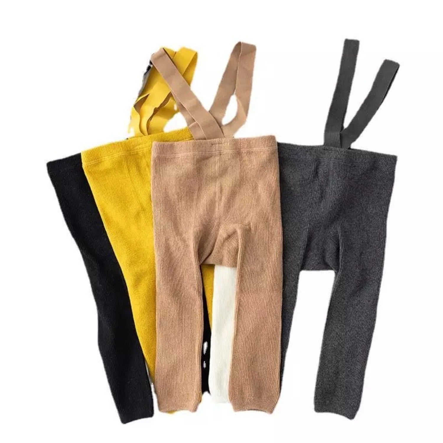 Cotton Footless Leggings With Straps