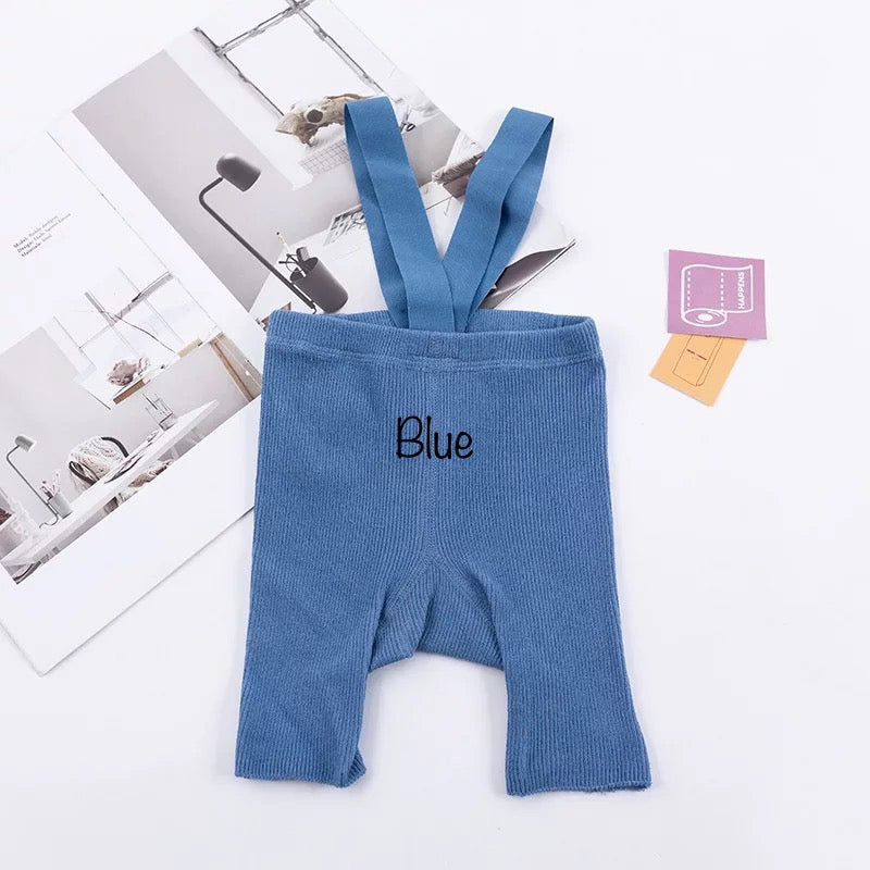 Cotton Shorts Romper With Straps