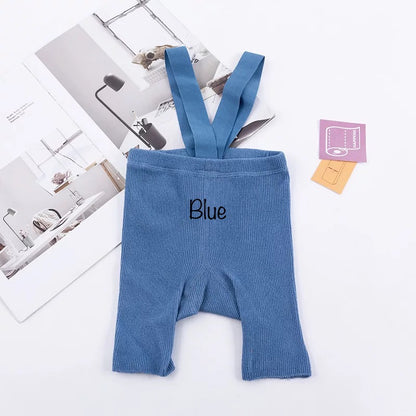 Cotton Shorts Romper With Straps