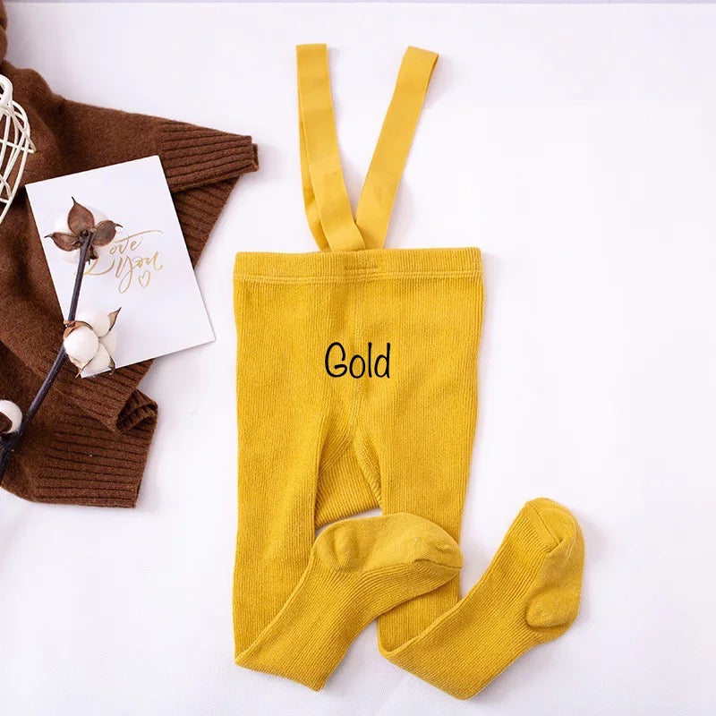 Cotton Leggings With Straps