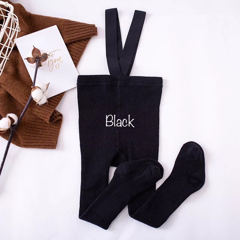 Cotton Leggings With Straps