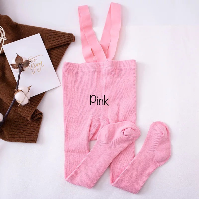 Cotton Leggings With Straps