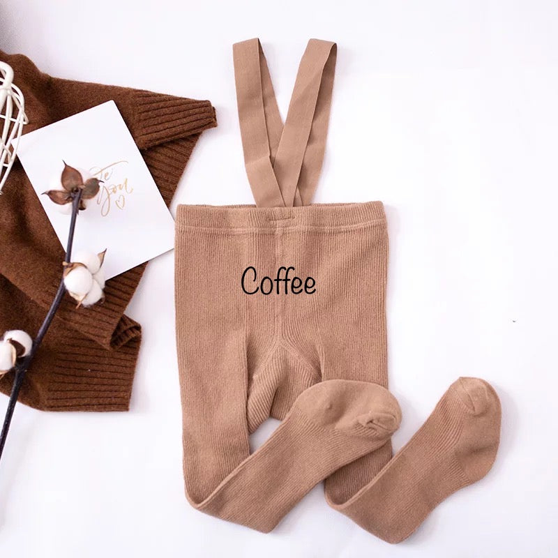 Cotton Leggings With Straps