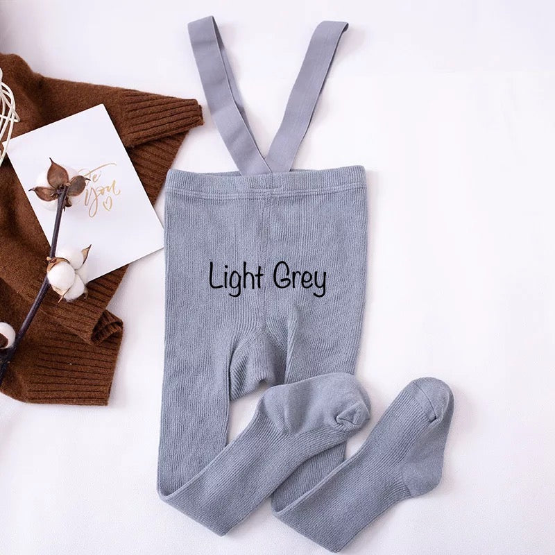 Cotton Leggings With Straps