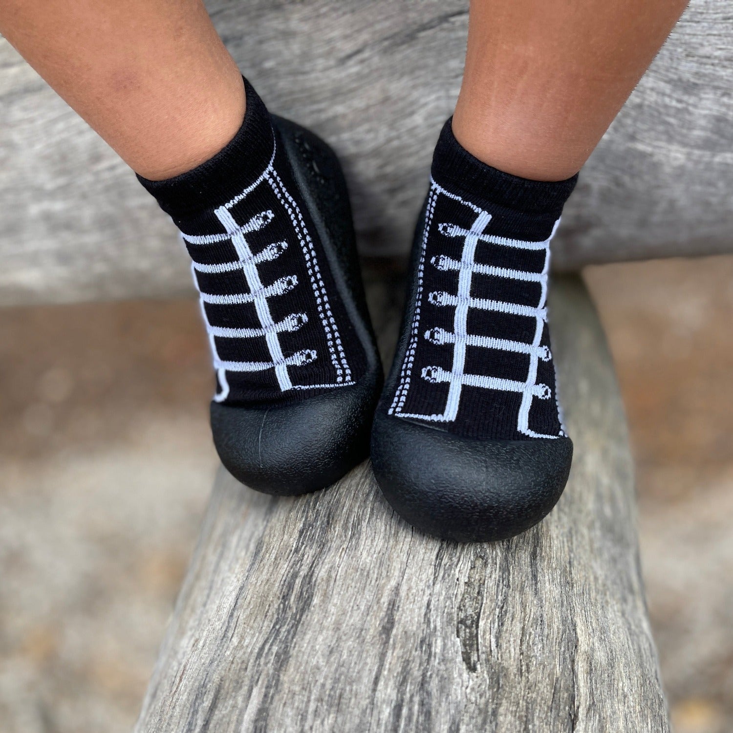 Black Laces Sole Sox